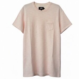 NWT! UGG Nadia Sz XL Melange Pink Heathered Cotton T Shirt Tee Dress Comfy